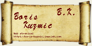 Boris Kuzmić vizit kartica
